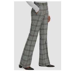 Theory Demitria Pants in Optical Plaid.